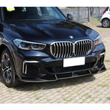 For 2019-2023 BMW X5 G05 M-Sport Painted Black Front Bumper Lip Spoiler Splitter  3pcs