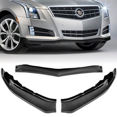 For 2013-2014 Cadillac ATS GT-Style Carbon Painted Front Bumper Lip Body Spoiler  3pcs