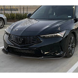 For 2023-2024 Acura Integra TR-Style Real Carbon Fiber Front Bumper Lip Spoiler  3pcs