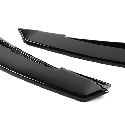 For 2021-2025 Acura TLX TS-Style Painted Black Front Bumper Lip Spoiler Splitter  2pcs