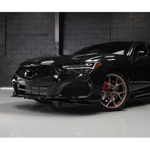 For 2021-2025 Acura TLX TS-Style Painted Black Front Bumper Lip Spoiler Splitter  2pcs