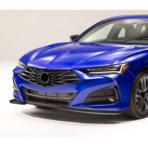 For 2021-2025 Acura TLX TS-Style Matt Black Front Bumper Lip Spoiler Splitter 2pcs