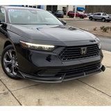 For 2023-2024 Honda Accord Sedan Painted Black Front Bumper Lip Body Kit Spoiler  3pcs