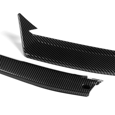For 2023-2024 Honda Accord Sedan Carbon Painted Front Bumper Lip Bodykit Spoiler  3pcs