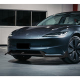 For 2024-2025 Tesla Model 3 Carbon Painted Front Bumper Lip Spoiler Splitter  3pcs
