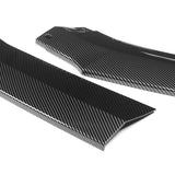 For 2024-2025 Ford Mustang ECO Carbon Painted Front Bumper Lip Spoiler Splitter  3pcs
