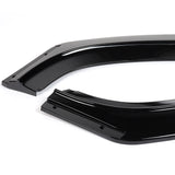 For 2014-2021 BMW 2-Series F22 F23 Base Painted Black Front Bumper Lip Spoiler  5pcs