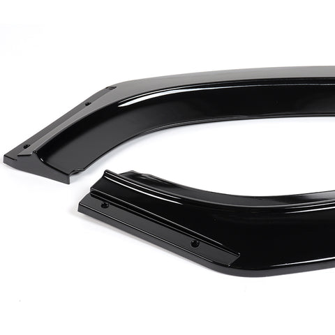 For 2014-2021 BMW 2-Series F22 F23 Base Painted Black Front Bumper Lip Spoiler  5pcs