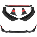 For 2014-2021 BMW 2-Series F22 F23 Base Carbon Painted Front Bumper Lip Spoiler  5pcs