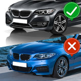 For 2014-2021 BMW 2-Series F22 F23 Base Carbon Painted Front Bumper Lip Spoiler  5pcs