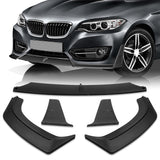 For 2014-2021 BMW 2-Series F22 F23 Base Black Front Bumper Lip Splitter Spoiler  5pcs