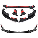 For 2024-2025 Hyundai Elantra Base Painted Black Front Lower Bumper Lip Spoiler  3pcs