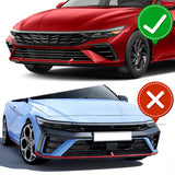 For 2024-2025 Hyundai Elantra Base Carbon Painted Front Lower Bumper Lip Spoiler  3pcs