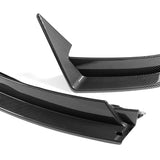 For 2022-2025 Tesla Model X Carbon Painted Front Bumper Lip Splitter Spoiler  3pcs