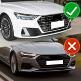 For 2019-2024 Audi A7 S7 S-Line Painted Black Front Bumper Lip Splitter Spoiler 3pcs