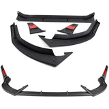 For 2024-2025 Nissan Sentra Carbon Painted Front Bumper Lip Splitter Spoiler  3pcs