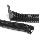 For 2024-2025 Hyundai Sonata Base Carbon Look Front Bumper Lip Splitter Spoiler  3pcs