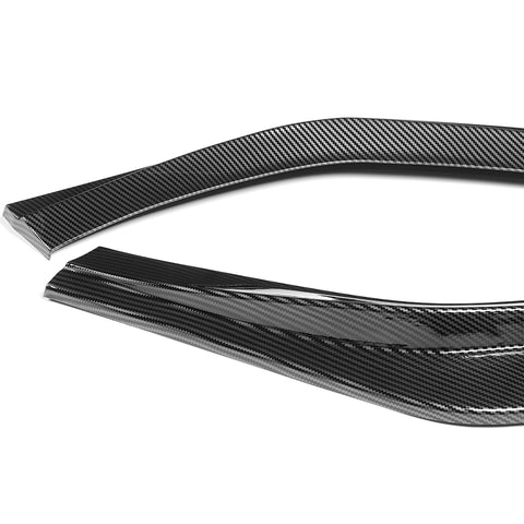 For 2024-2025 Hyundai Sonata Base Carbon Look Front Bumper Lip Splitter Spoiler  3pcs