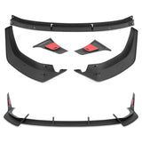 For 2024-2025 Hyundai Sonata Base Matt Black Front Bumper Lip Splitter Spoiler  3pcs