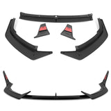 For 2023-2025 Nissan Altima Painted Black Front Bumper Lip Splitter Spoiler   5pcs