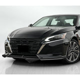 For 2023-2025 Nissan Altima Painted Black Front Bumper Lip Splitter Spoiler   5pcs