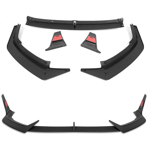 For 2023-2025 Nissan Altima Matt Black Front Lower Bumper Lip Splitter Spoiler  5pcs