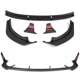 For 2024-2025 Hyundai Sonata N-Line Carbon Painted Front Bumper Lip Spoiler  5pcs