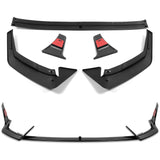 or 2024-2025 Hyundai Elantra N-Line Painted Black Front Bumper Lip Spoiler  5pcs