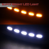 For 2025-2026 Camry SE XSE Painted Black Front Bumper Lip LED Sequential Lights  3pcs