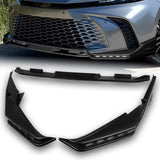 For 2025-2026 Camry SE XSE Black Front Bumper Lip LED Sequential Running Lights  3pcs