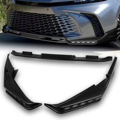 For 2025-2026 Camry SE XSE Black Front Bumper Lip LED Sequential Running Lights  3pcs