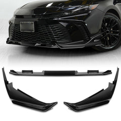 For 2025-2026 Toyota Camry SE XSE Painted BLK Front Bumper Lip Spoiler Splitter  3pcs