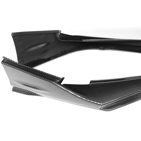 For 2025-2026 Toyota Camry SE XSE Carbon Look Front Bumper Lip Spoiler Splitter  3pcs