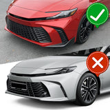 For 2025-2026 Toyota Camry SE XSE Painted BLK Front Bumper Lip Spoiler Splitter  3pcs
