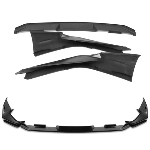 For 2025-2026 Toyota Camry SE XSE Matt Black Front Bumper Lip Spoiler Splitter   3pcs