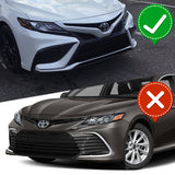 For 2021-2023 Toyota Camry SE / XSE Matt Black Front Bumper Splitter Spoiler Lip