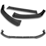 For 2017-2018 Audi A4 B9 STP-Style Carbon Look Front Bumper Splitter Spoiler Lip + 31"x4" Universal Carbon Style Side Skirt Rocker Splitters Diffuser Winglet Wind  5pcs