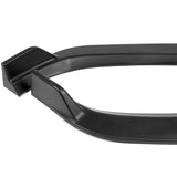 For 2017-2018 Audi A4 B9 STP-Style Matt Black Front Bumper Splitter Spoiler Lip + 59" x 4" Universal Black Side Skirt Extension Rocker Splitters Diffuser Lip 9pcs