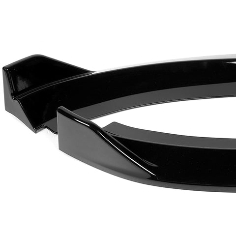 For 2012-2015 Volkswagen VW Passat Sedan Painted Black Front Bumper Spoiler Lip + 31"x4" Universal Painted Black Side Skirt Rocker Splitters Diffuser Winglet Wind  5pcs