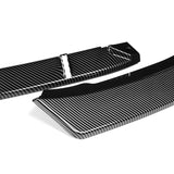 For 2012-2015 Volkswagen VW Passat Sedan Carbon Painted Front Bumper Spoiler Lip + 59" x 4" Universal Carbon Look Side Skirt Extension Rocker Splitters Lip 9pcs