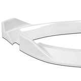 For 2012-2015 Volkswagen VW Passat Sedan Painted White Front Bumper Spoiler Lip + 86" x 4" Universal Painted White Side Skirt Extension Rocker Splitters Lip 9pcs