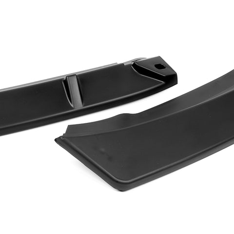 For 2012-2015 Volkswagen VW Passat Sedan Matt Black Front Bumper Spoiler Lip + 59" x 4" Universal Black Side Skirt Extension Rocker Splitters Diffuser Lip 9pcs