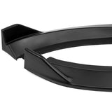 For 2012-2015 Volkswagen VW Passat Sedan Matt Black Front Bumper Spoiler Lip + 59" x 4" Universal Black Side Skirt Extension Rocker Splitters Diffuser Lip 9pcs