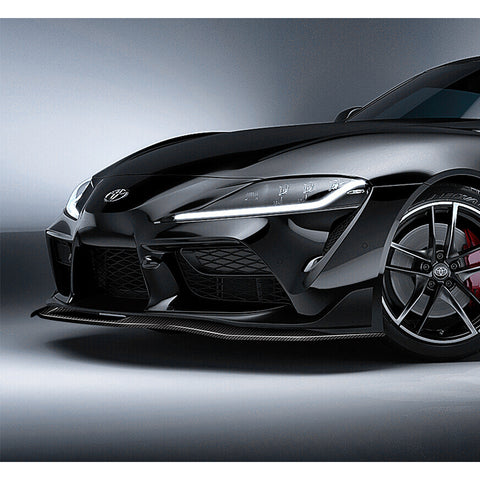 For 2019-2022 Toyota GR Supra A90 Real Carbon Fiber Front Bumper Splitter Spoiler Lip  3pcs