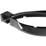 For 2015-2022 Dodge Charger SXT Carbon Look Front Bumper Splitter Spoiler Lip 3pcs + For 2015-2019 Dodge Charger SRT-Style Carbon Look Rear Bumper Lip Aprons 2pcs