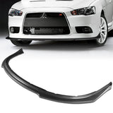 For 2009-2015 Lancer GT GTS RA-Style Carbon Look Front Bumper Body Spoiler Lip  3pcs