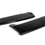 For 2016-2019 Volkswagen Passat Painted Black Front Bumper Splitter Spoiler Lip + 31"x4" Universal Painted Black Side Skirt Rocker Splitters Diffuser Winglet Wind