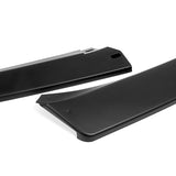 For 2016-2019 Volkswagen VW Passat Matt Black Front Bumper Splitter Spoiler Lip + 59" x 4" Universal Black Side Skirt Extension Rocker Splitters Diffuser Lip