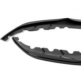 For 2017-2020 BMW 5-Series G30 M-Sport Painted Black Front Bumper Spoiler Lip + 31"x4" Universal Painted Black Side Skirt Rocker Splitters Diffuser Winglet Wind