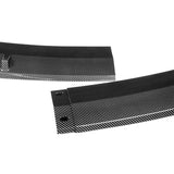For 2017-2020 BMW 5-Series G30 M-Sport Carbon Look Front Bumper Body Spoiler Lip + 31"x4" Universal Carbon Style Side Skirt Rocker Splitters Diffuser Winglet Wind